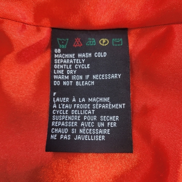 Harley Davidson Motorcycle Black/Orange Waxed Denim Zip Jacket Plus Size 1W - Picture 13 of 14